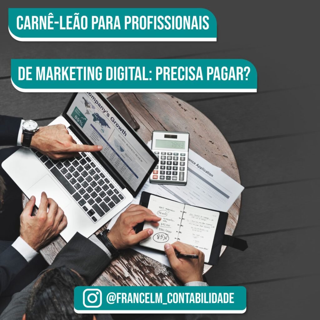 carnê leão para profissionais de marketing digital